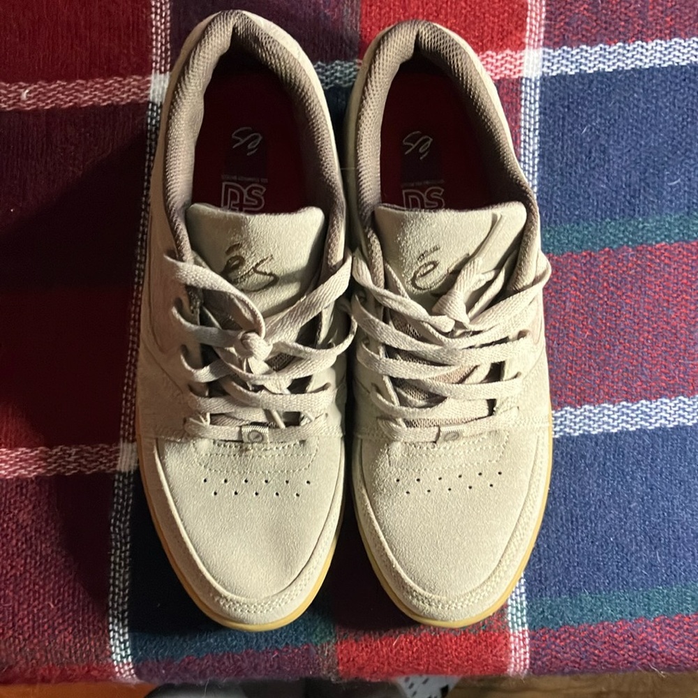 Tan Lace-Up Sneakers
